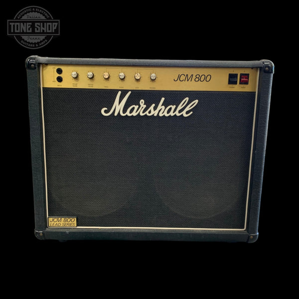 Front of Used 1983 Marshall JCM 800 2x12 Combo Amplifier w/Celestion G12M-70 Speakers TFW3242.