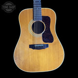 Front of Vintage 1978 Guild D-212.