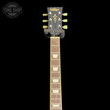 Headstock of Used Vintage LP Sunburst.