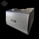 Right angle of Used Quilter 101 Mini Head w/ Frontliner 2x8 Cabinet TSS6844.