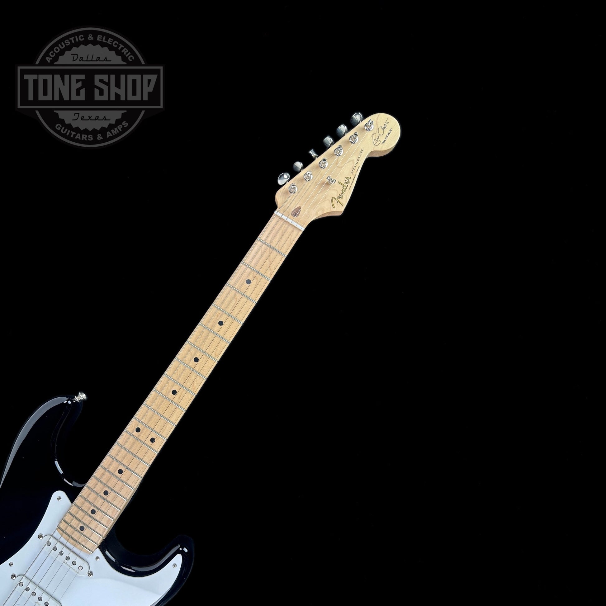 Fretboard of Used Fender Eric Clapton "Blackie" Strat.