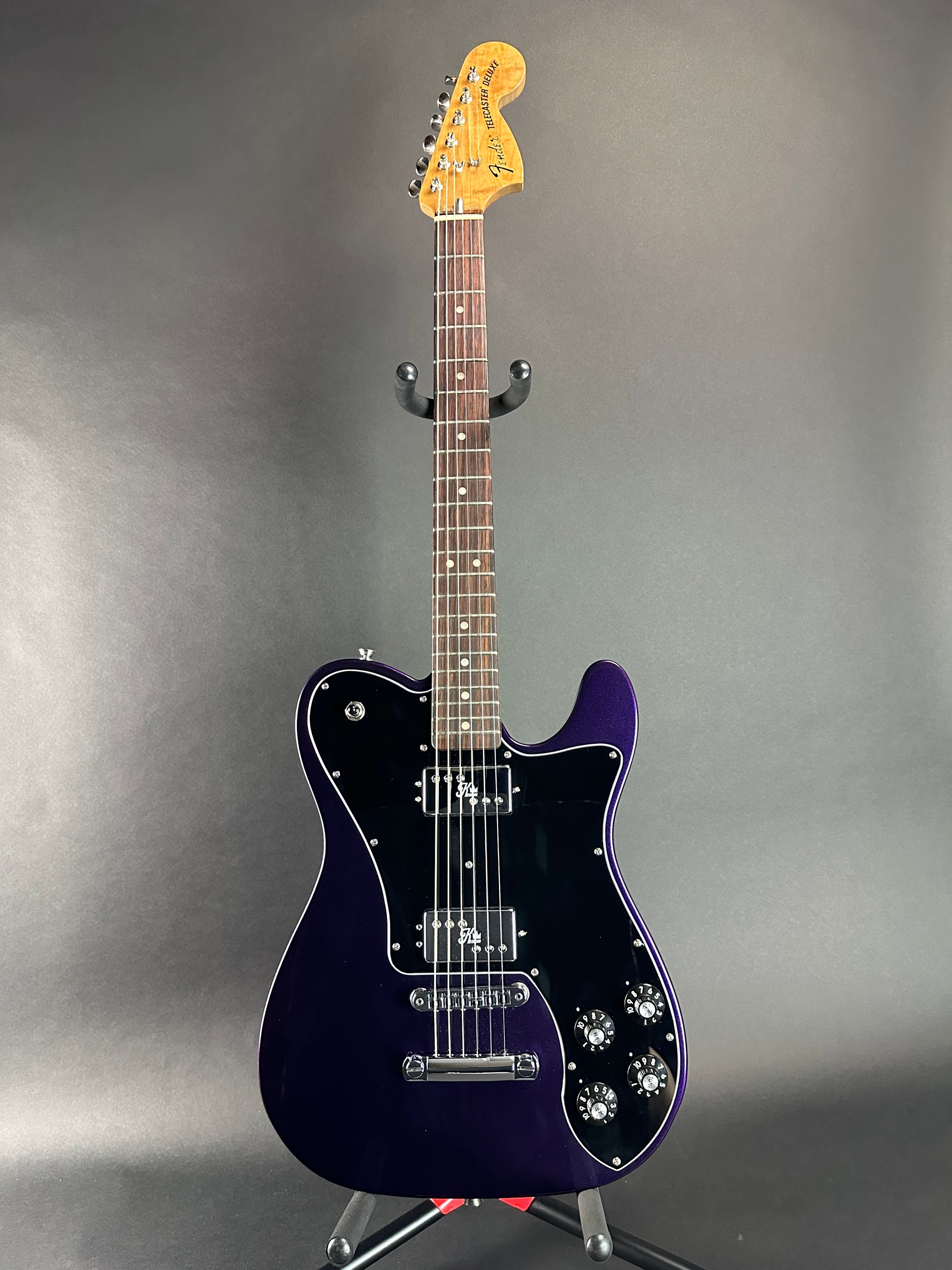 Full front of Used Fender Kingfish Telecaster Deluxe Mississippi Night.