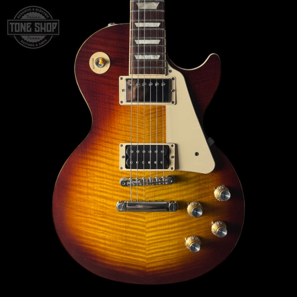 Front of Used 2020 Gibson Les Paul Standard 60's Bourbon Burst.