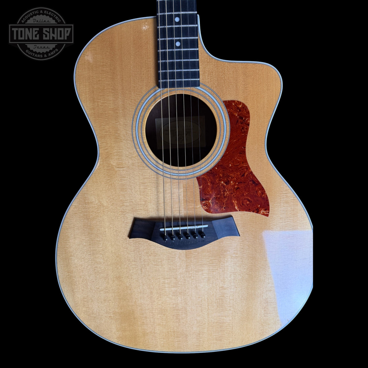 Front of Used 2014 Taylor 214ce Natural.