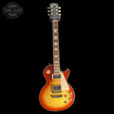 Full frontal of Used 2021 Gibson Les Paul 50's Vintage Sunburst.
