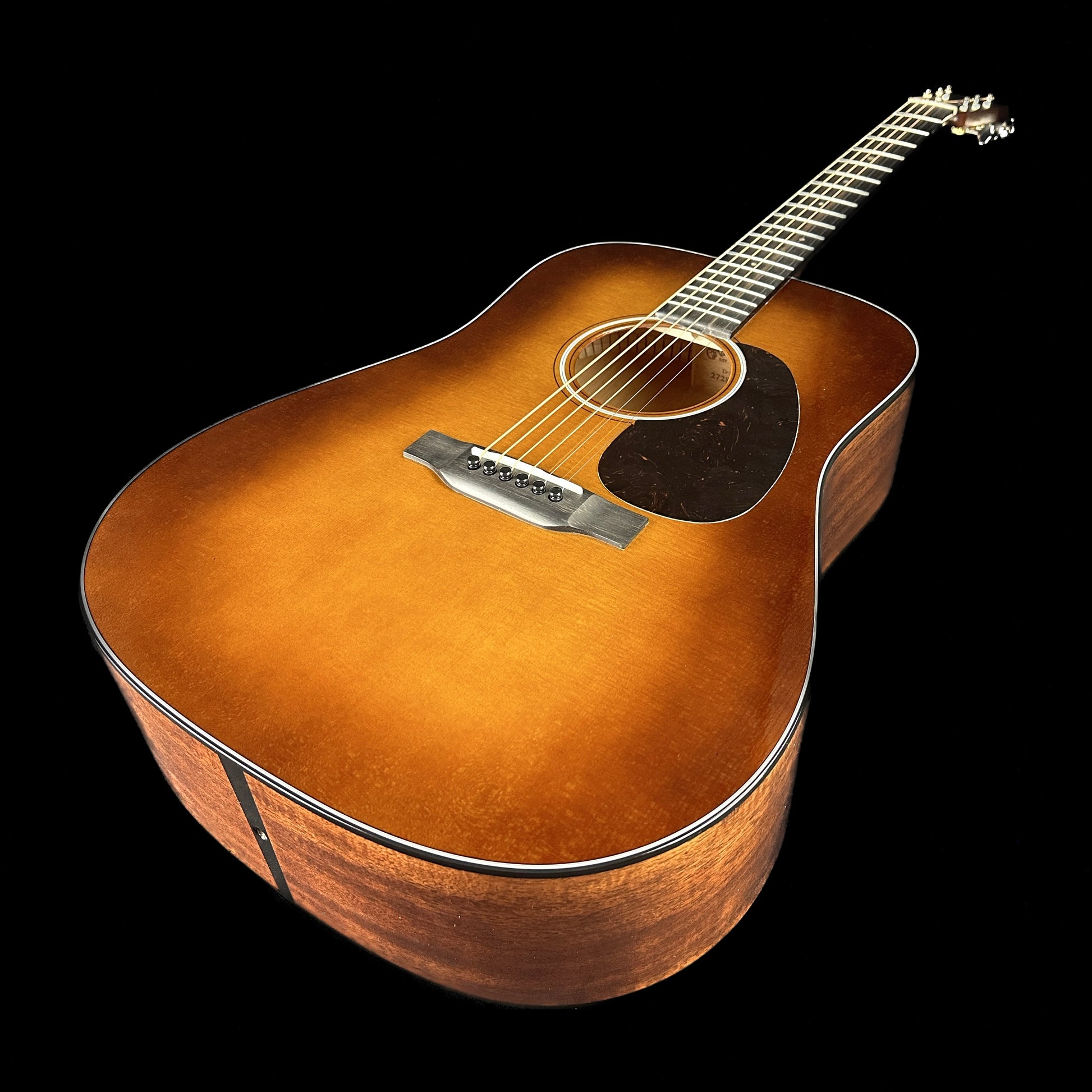 Front angle of Used Martin D-18 Ambertone.