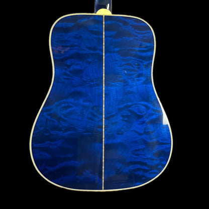 Back of body of Used Gibson Dove Viper Blue.