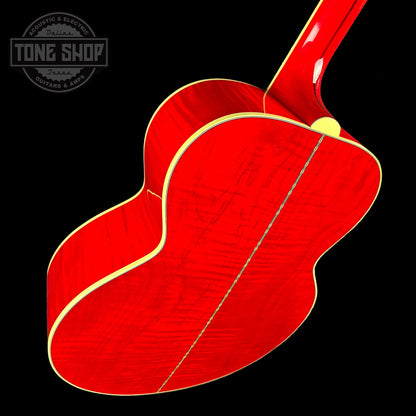 Back angle of Gibson Custom Shop M2M SJ-200 Original Cherry.