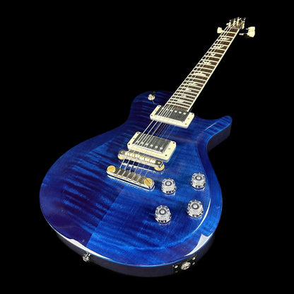 Front angle of Used PRS S2 McCarty 594 Singlecut Whale Blue.