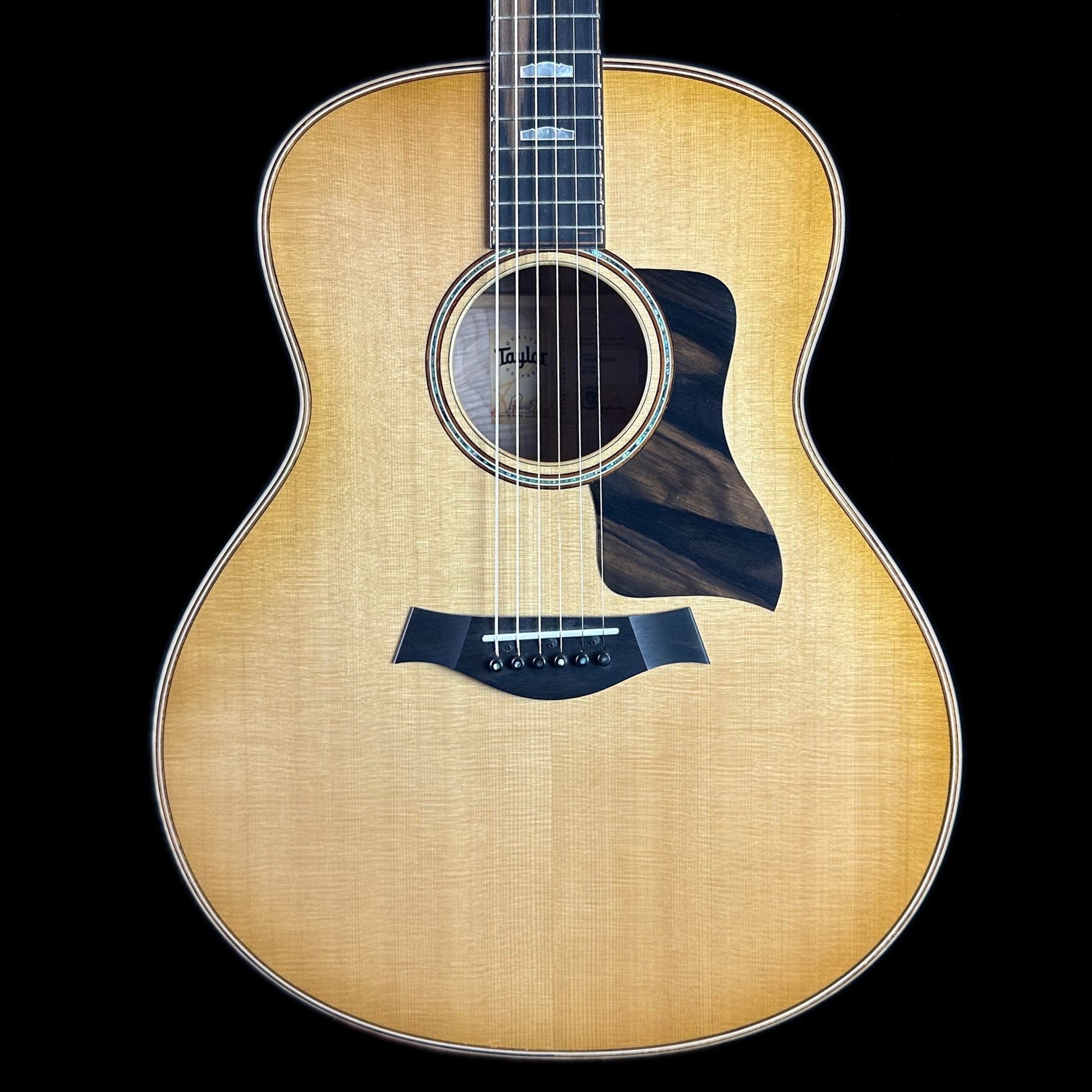Front shot of Used Taylor 618e Antique Blonde.