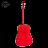 Back of Used 2020 Gibson Hummingbird Standard Heritage Cherry Burst.
