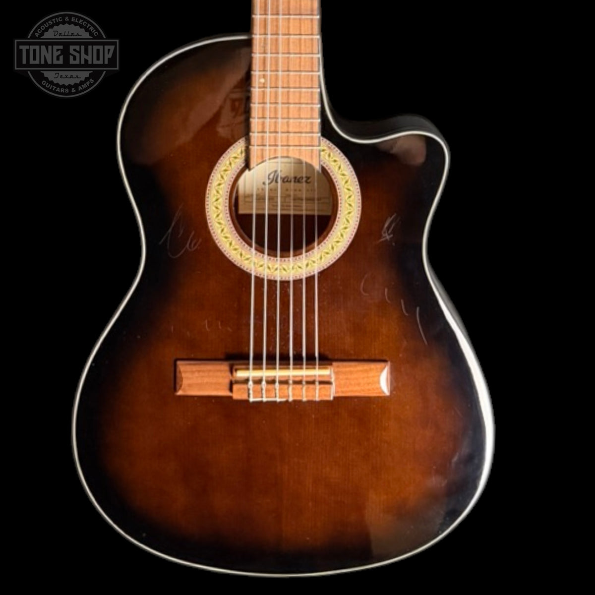 Front of Used 2007 Ibanez GA35TCE-DVS Nylon String TSS7719.