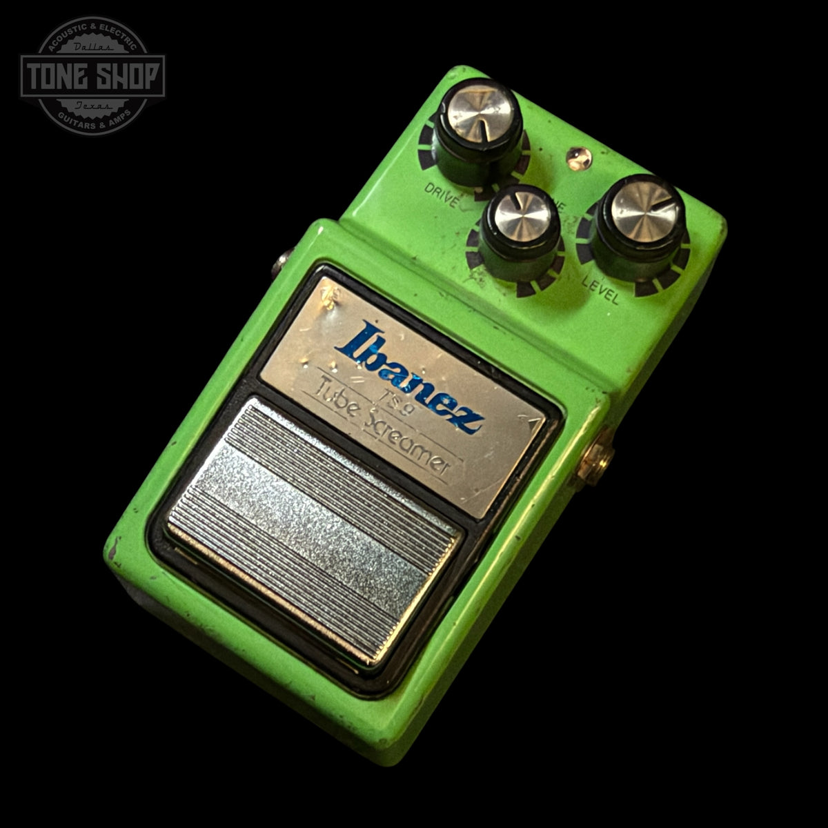 Used 1982 Ibanez TS-9 Tube Screamer TA75558P Chip Silver Label w/box TSU26359