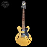Full frontal of Used Epiphone 335 Dot Natural TSS7452.