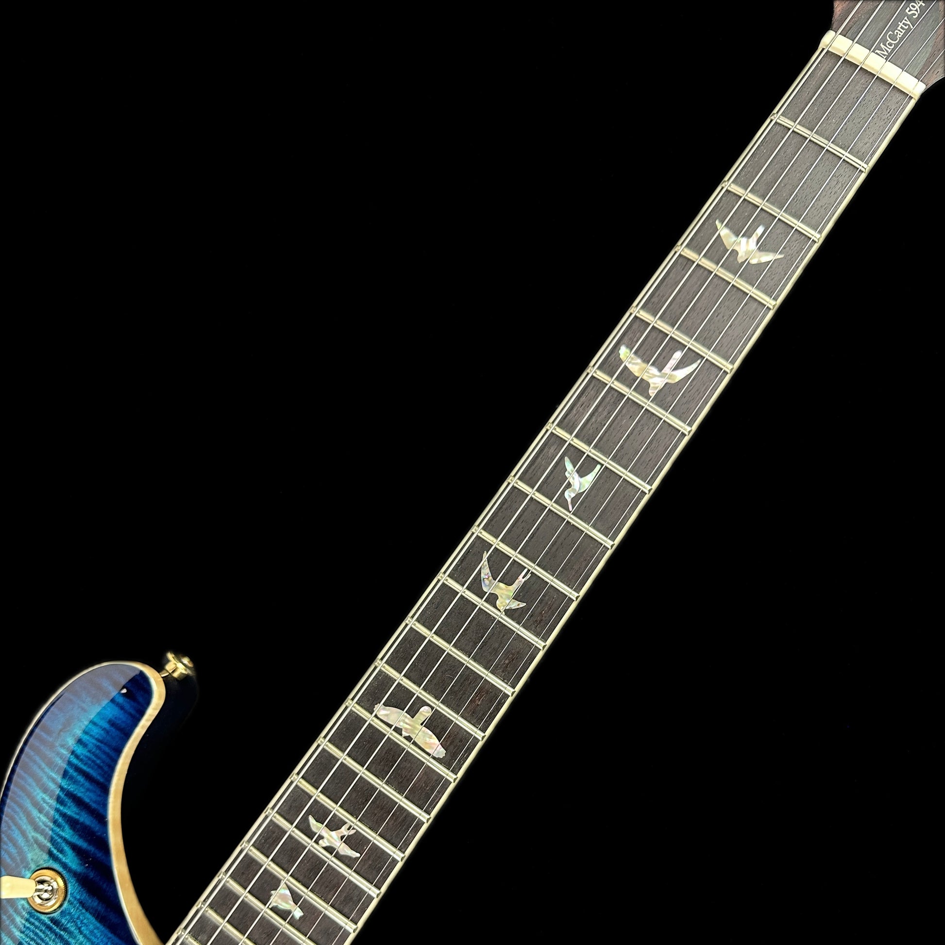 Fretboard of PRS Paul Reed Smith McCarty 594 Cobalt Blue 10 Top.