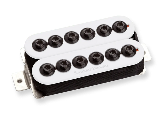 Top down angle of Seymour Duncan SH-8b Invader White.