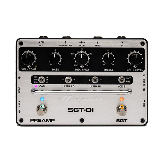 Top down of Ampeg SGT-DI.