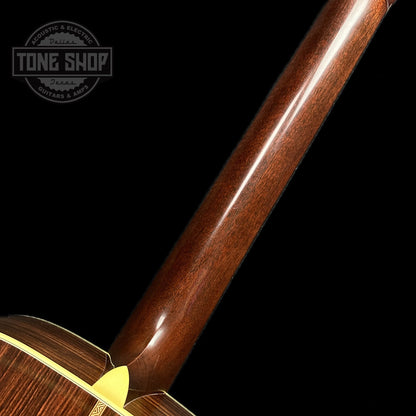 Back of neck of Martin Custom Shop 000-28 Authentic 1937 Vintage Low Gloss w/Stage 1 Aging w/Ambertone Burst.