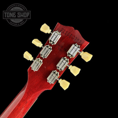 Back of headstock of Used Gibson ES-335 Dot Cherry.