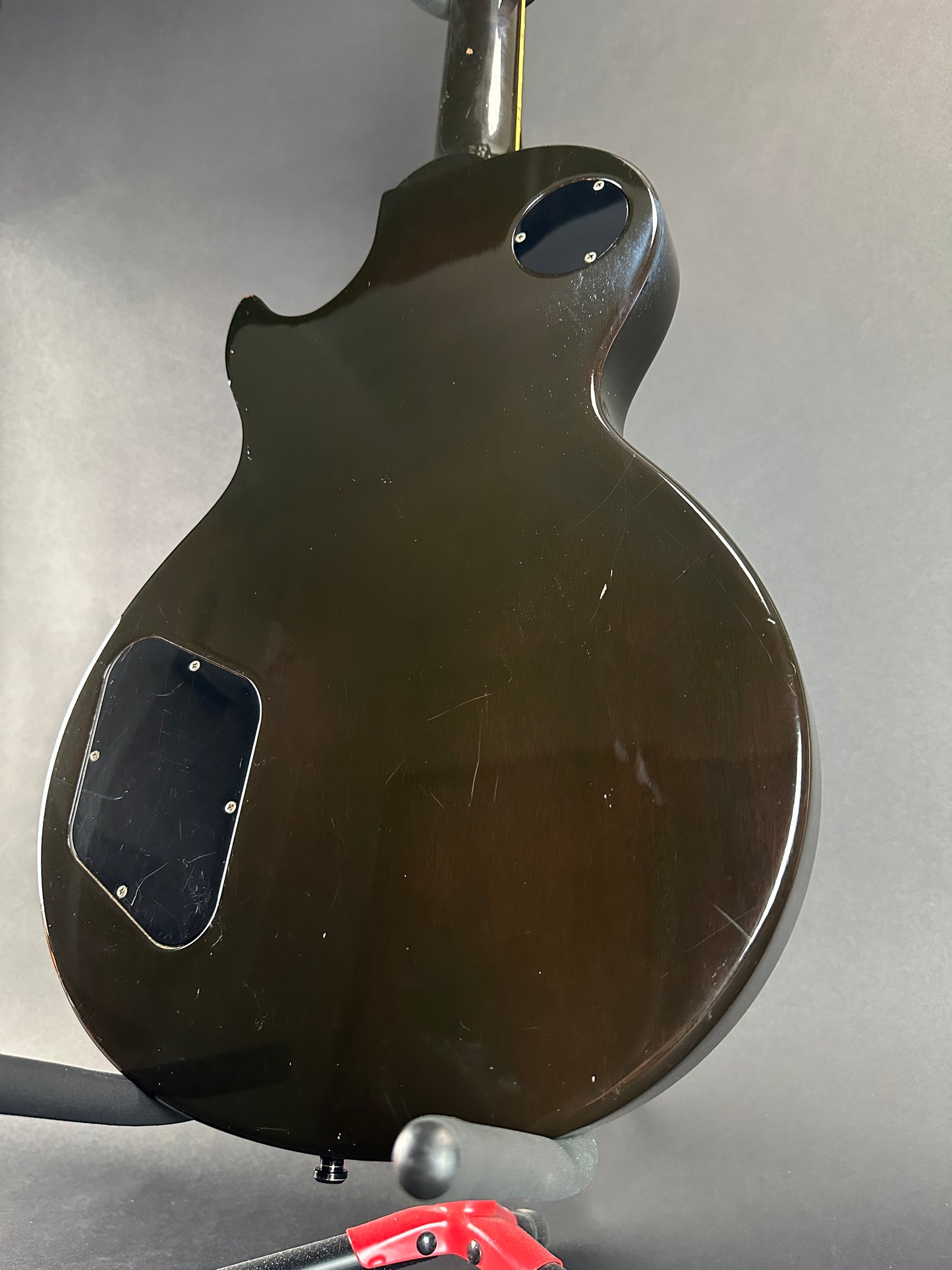Back angle of Used 1989 Gibson Les Paul Special Burst.
