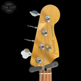 Headstock of Used Fender Player Precision Bass 3TS.