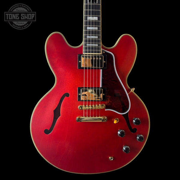 Front of Used Epiphone Inspired By Gibson Custom '59 355 Cherry.
