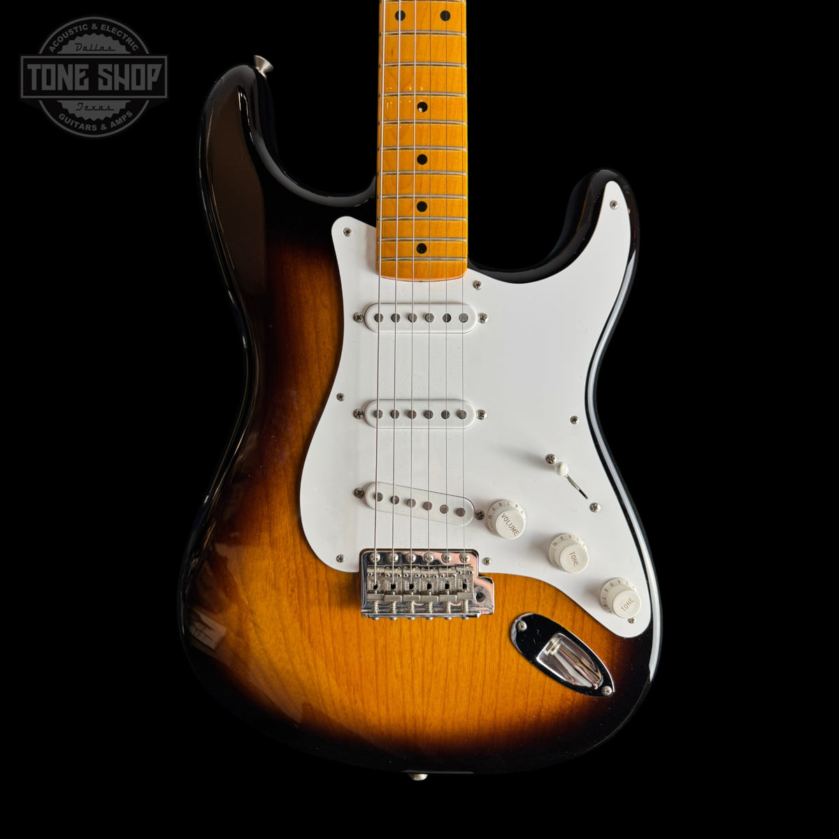 Front of sed 2024 Fender 70th Anniversary American Vintage II 1954 Stratocaster.