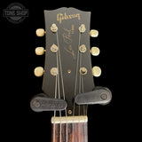 Headstock of Used 2006 Gibson Custom Shop 1958 Les Paul Junior Double Cut TV Yellow.