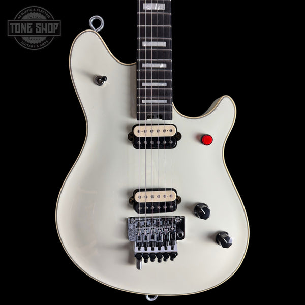 Front of Used EVH MIJ Series EVH Signature Wolfgang Ivory.