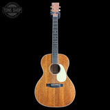Martin Custom Shop 00L-14 All-Mahogany Acoustic guitar with a visible brand logo on a black background