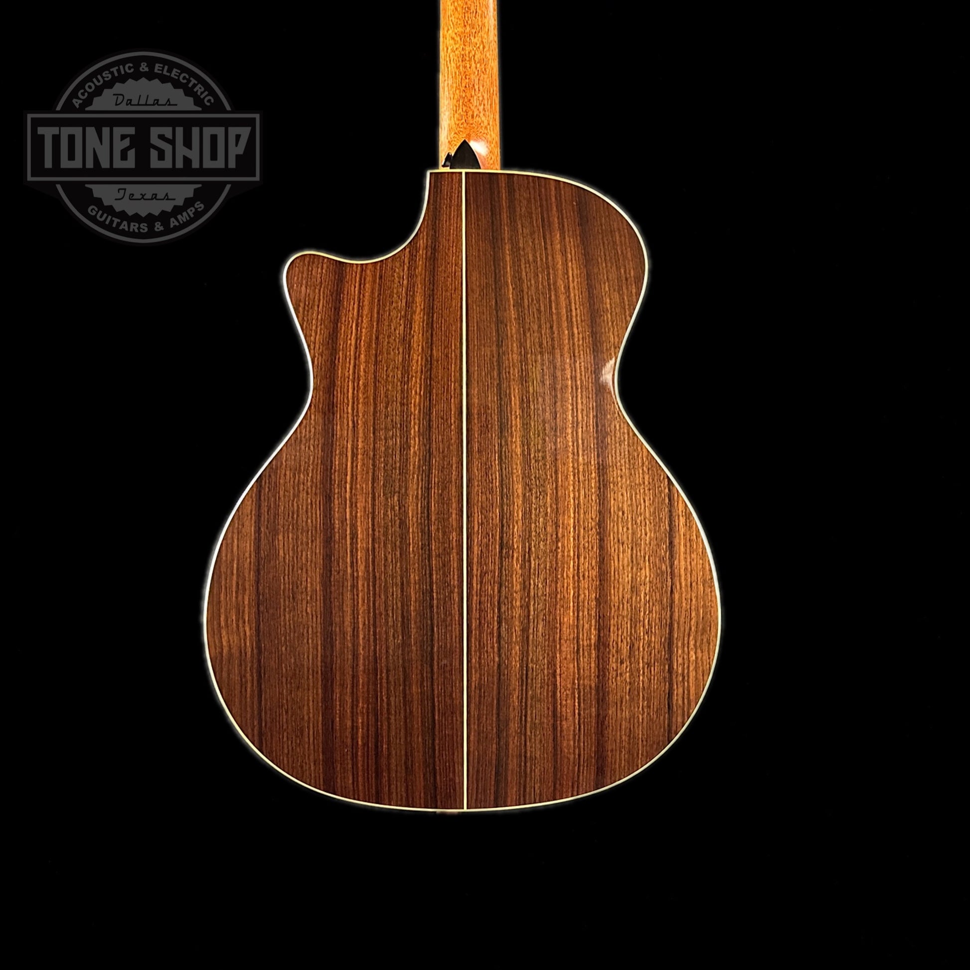 Back of body of Used 2019 Taylor 814ce Natural.
