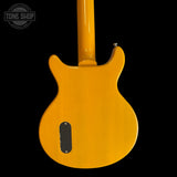 Back of body of Used Harley Benton DC-Junior Deluxe Series TV Yellow TSS7597.