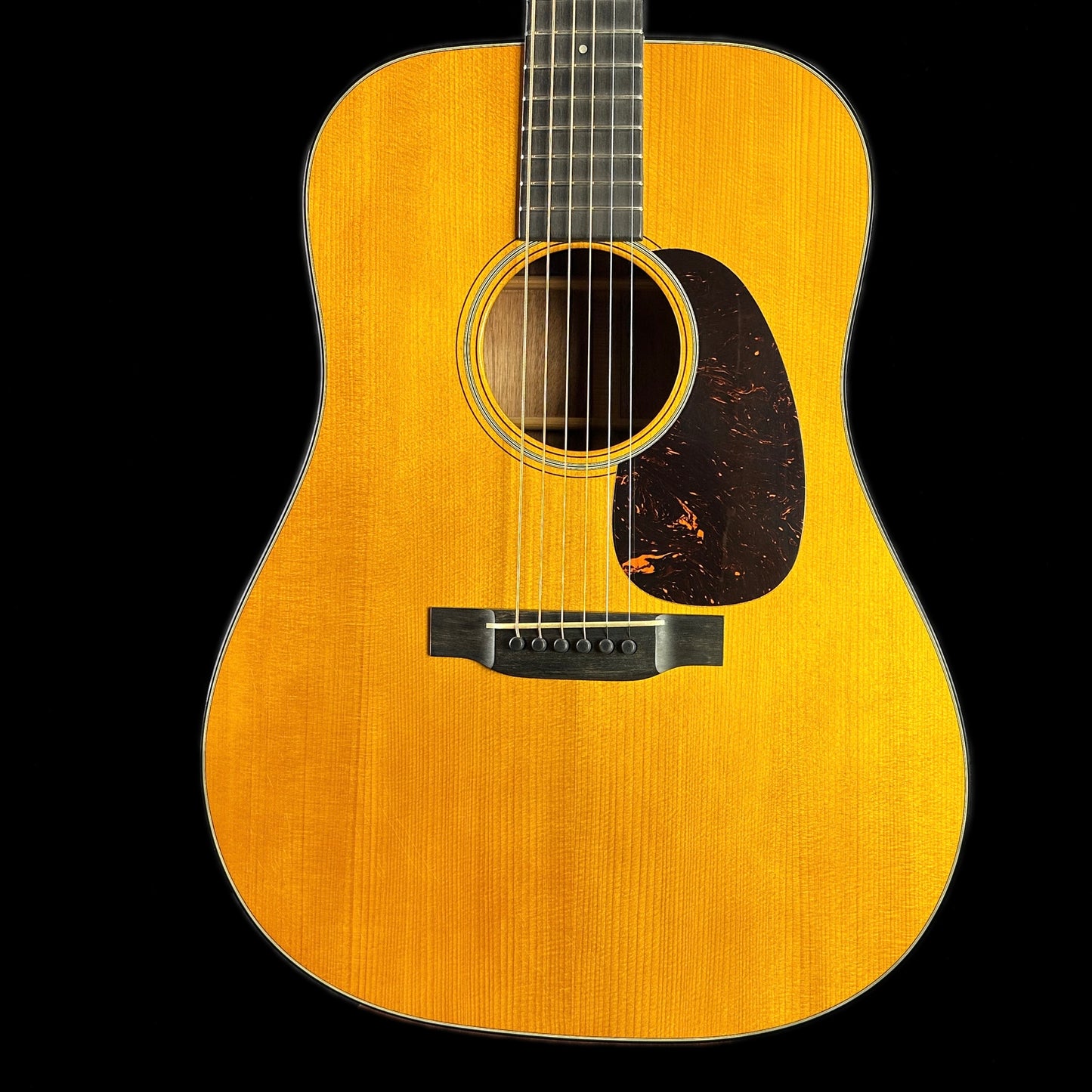 Front of body of Martin Custom Shop D-18.
