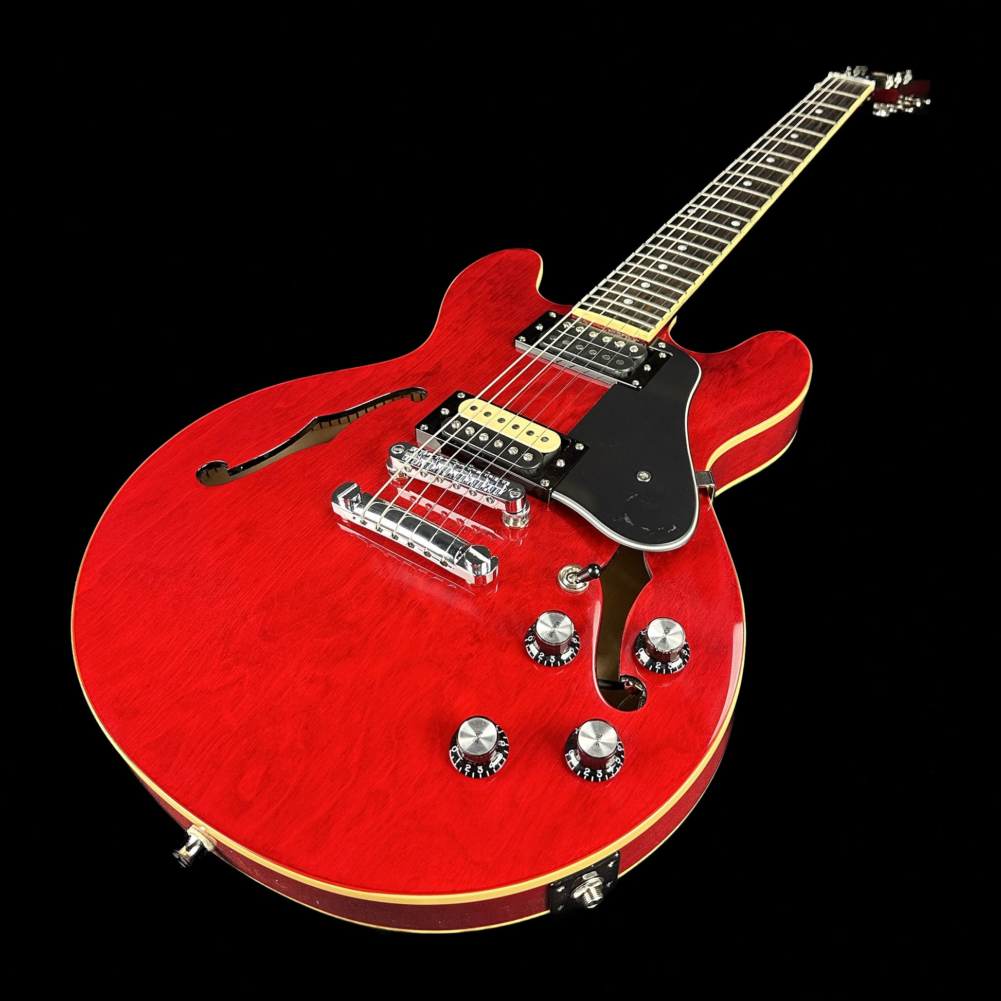 Front angle of Used Epiphone ES-339 Dot Cherry.