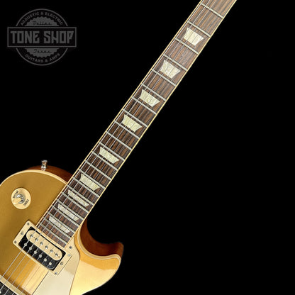 Fretboard of Used Gibson Traditional Pro II Les Paul Gold.