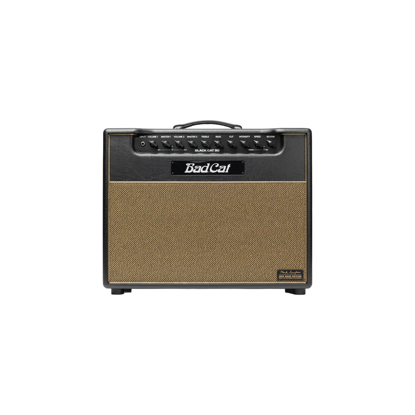 Front of Bad Cat Black Cat 2207 Mod Shop 30w 1x12 Tube Combo.