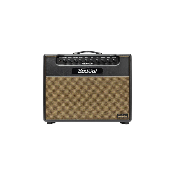 Front of Bad Cat Black Cat 2207 Mod Shop 30w 1x12 Tube Combo.