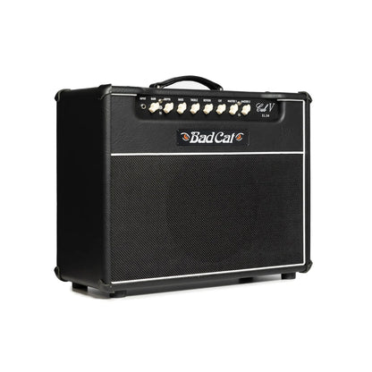 Front left angle of Bad Cat Cub V 40 Handwired EL34 40w 1x12 Tube Combo.