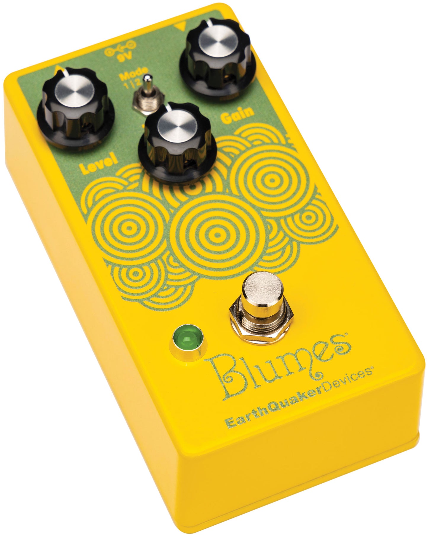 Front left angle of Earthquaker Devices Blumes Low Signal Shredder.