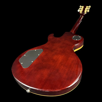 Back angle of Used Dean Zelinsky Guitars Stretta Vita Trans Red.