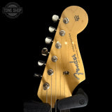 Headstock of Used 2022 Fender MIJ Hybrid Stratocaster II.