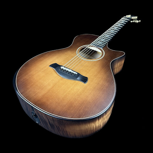 Front angle of Used Taylor 652ce Builder's Edition 12 String.