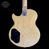 Back of body of Used 1970's Cortez "Lawsuit" L Six Style Natural w/DMT PU's.