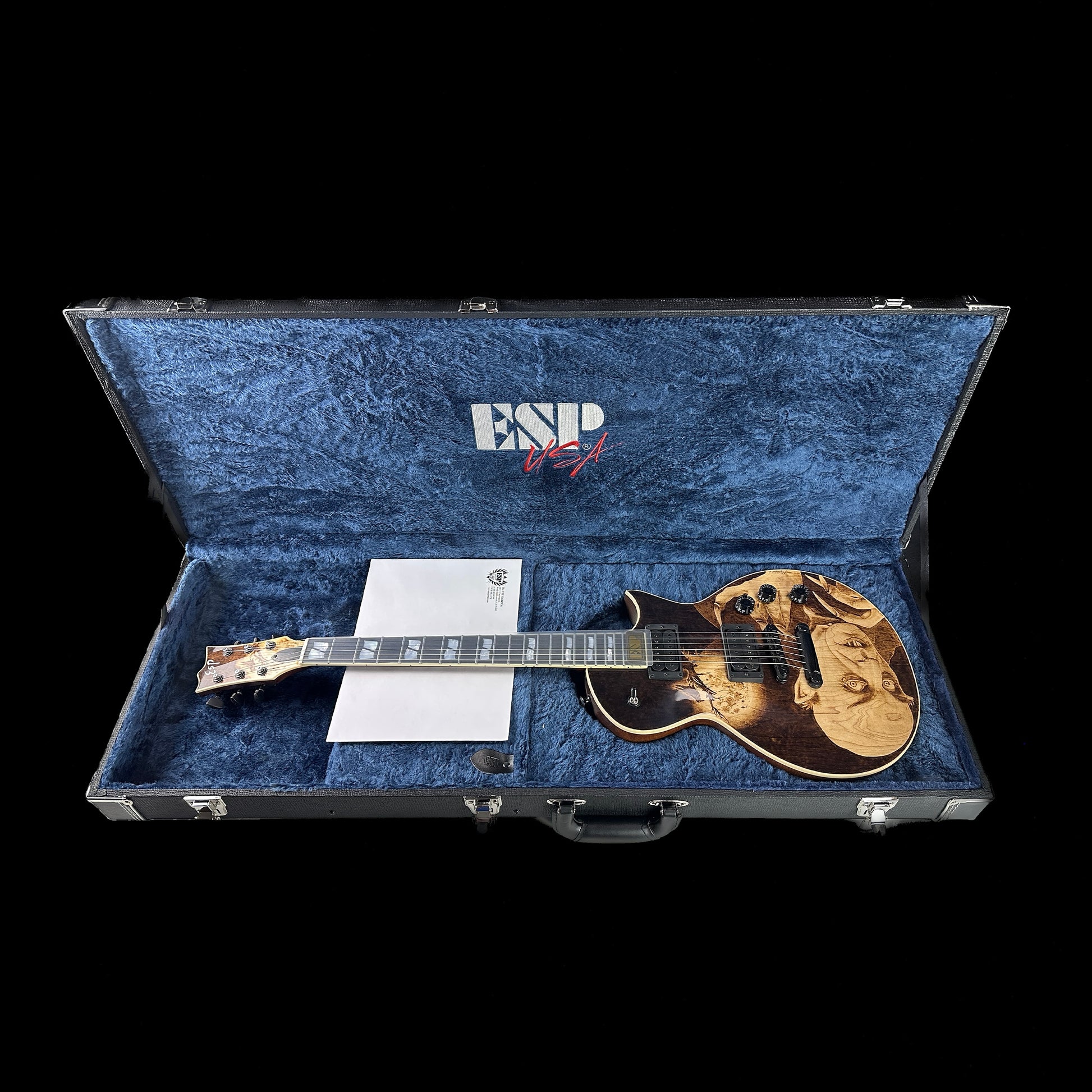 ESP USA Nosferatu Limited Edition Pyrograph Series in case.