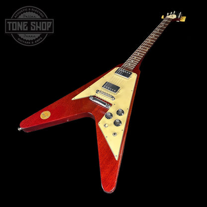 Front angle of Vintage 1971 Gibson Flying V Medallion #145.