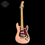 Full frontal of Used 2021 Fender Limited Player Stratocaster Shell Pink.