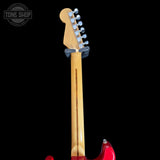 Back of neck of Used Squier Stratocaster MIK Red (upgraded tuners, no trem bar) TSS7626.