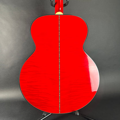 Back of Used 2021 Gibson Orianthi SJ-200 Trans Red.