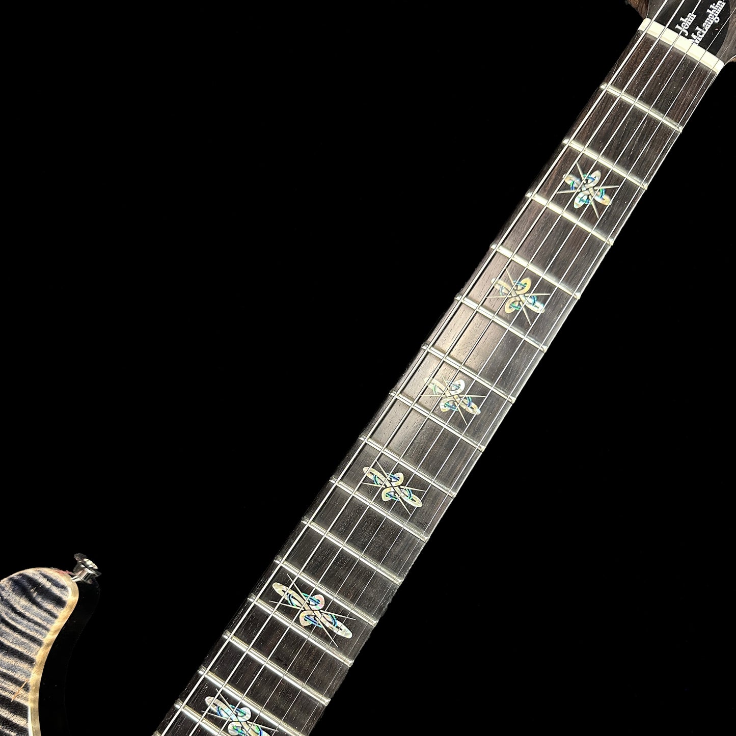 Fretboard of PRS Private Stock John McLaughlin Limited Edition.