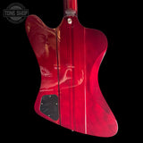 Back of body of Used 2025 Epiphone Firebird Wine Red TSS7677.